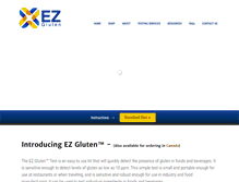 Tablet Screenshot of ezgluten.com